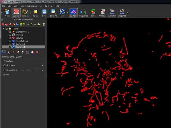 If you have a time series, the surface generation will be performed for all time points.