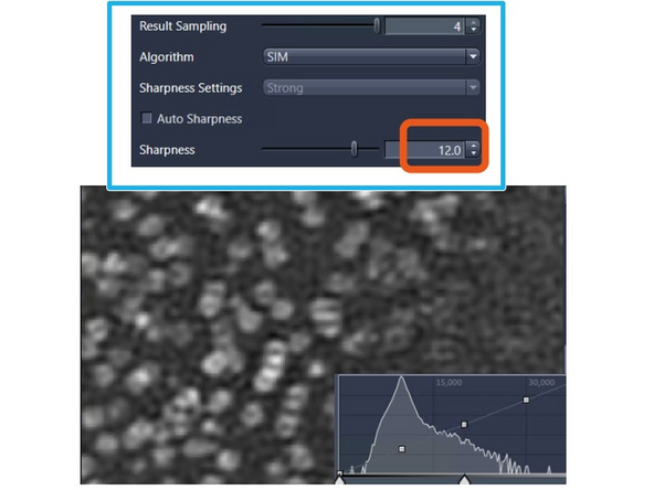 It appears we are limited by the pixel size in the result, as some substructure is still visible. The pixel size is 30 nm.