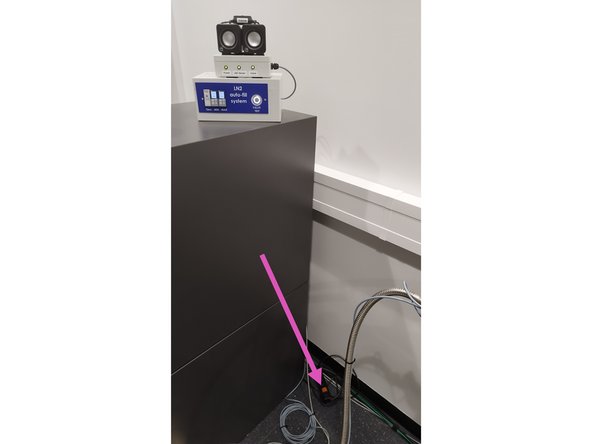 Switch off the electricity.