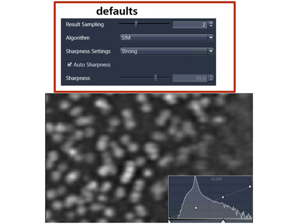 Image reconstruction – effect of results sampling &amp; sharpenss