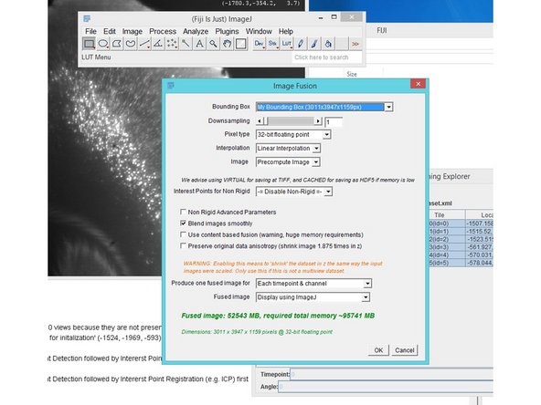 The process of creating single image stacks from multiple transformed/aligned input images is called Image Fusion.