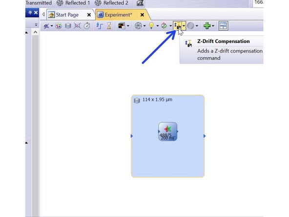 Select your objective of choice and define your imaging settings.