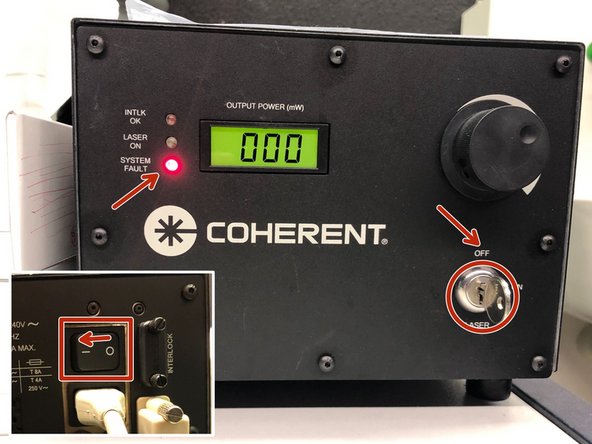 Start the 355 nm laser.