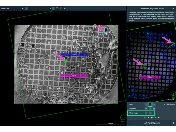 If Alignment Wizard doesn't appear automatically, right-click on the imported image -&gt; Alignement -&gt; Fine Alignment