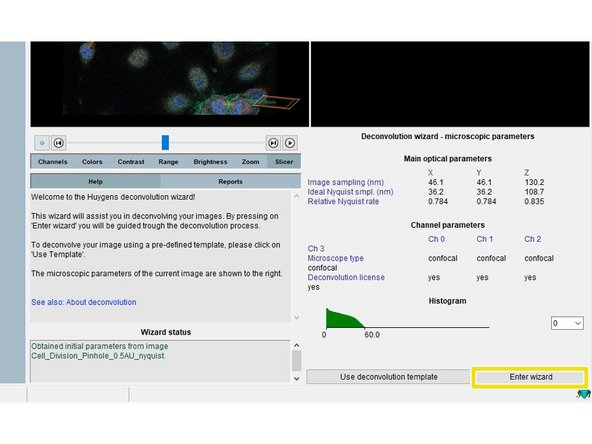 Click &quot;Enter wizard&quot;.