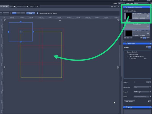 Drag and drop the image from the &quot;Images and Documents&quot; Tab onto the &quot;Tile Viewer&quot;