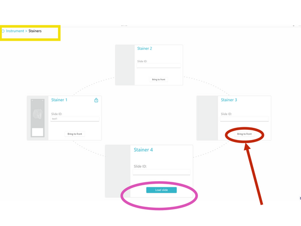 In the fourth step of the EXECUTE wizard, load your tissue slides and one COMET Chip per slide: