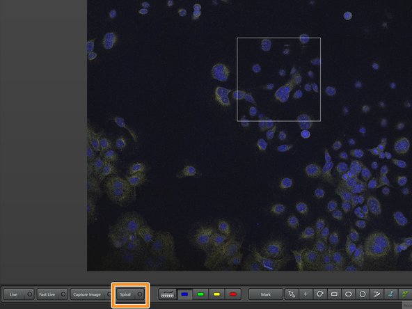 Use the mouse left button and drag to navigate to a different stage position. With the mouse wheel you can zoom in and out.