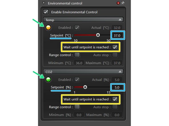 Open the Environmental Control tab.