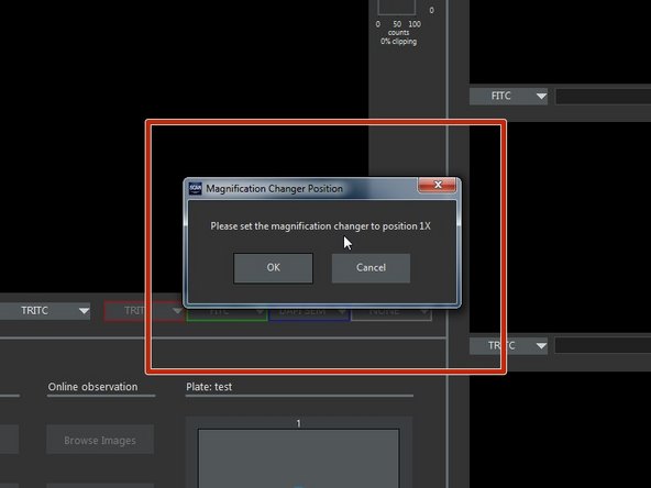 Otherwise you will receive a message asking you to move it into the correct position.