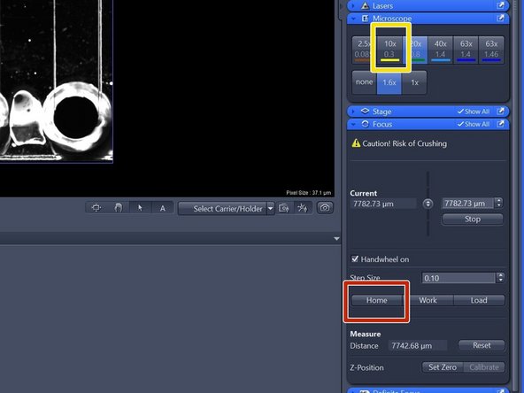 Click &quot;Focus&quot; and click &quot;Home&quot;.