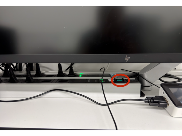 The Leica CICERO spinning disk system is normally powered on by default. Follow the steps below only if the hardware is switched off or was accidentally powered down by a user. Otherwise, simply verify that the following hardware components are powered on.