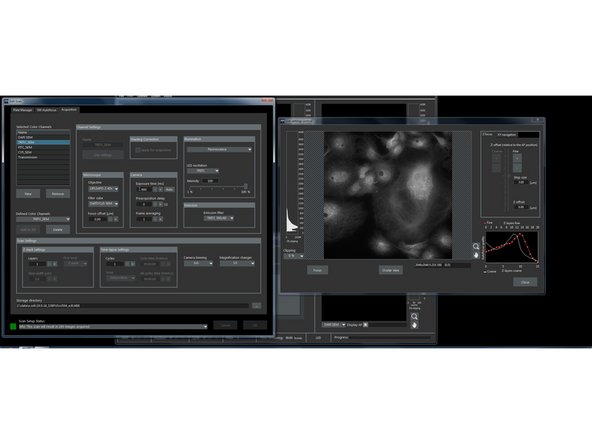 Adjust exposure time for each channel.