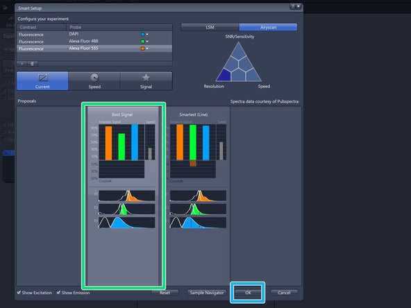 Airyscan Multiplexing (MPLX) SR-4Y/SR-8Y/CO-8Y: increased resolution and/or SNR and increased speed. Here beamshaping along the y-dimension to allow for 4x or 8x parallelization (4 or 8 image pixels are scanned in parellel).