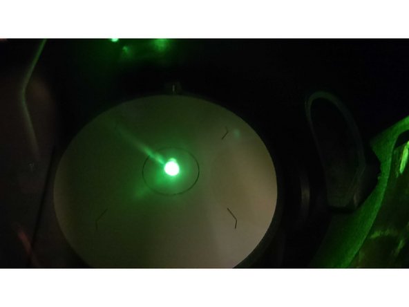 The beam needs to stay centered, if you defocus it by turning the intensity knob clock wise.