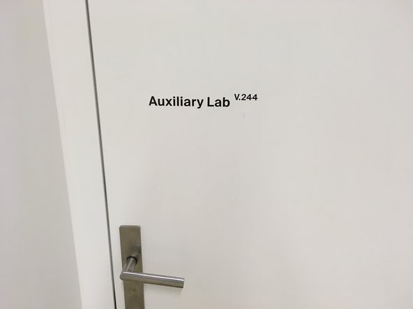 Proceed along the corridor.