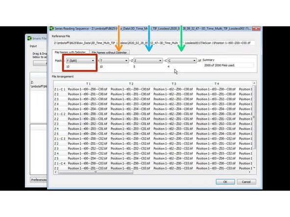 In this case each position will be converted into an independent *.ims file. (F - split)