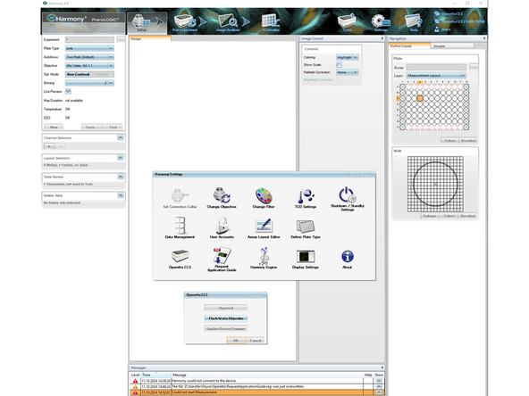 When choosing one of the two water immersion objectives, you must first flush the objective