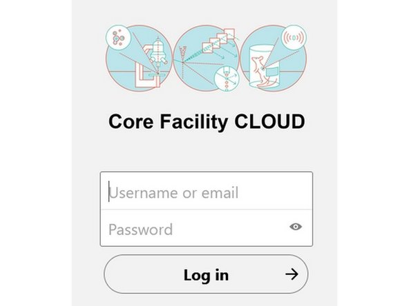 Login with your CORE account credentials.