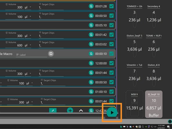 For ALL &quot;Start Acquisition&quot; steps make sure to select the correct Zen Protocol