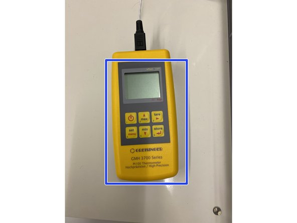 Turn on the CUBE temperature controller and adjust the temperature 2 degrees higher at the CUBE than what you intend as there is an offset.