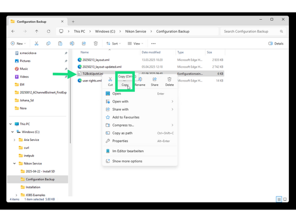 A new empty folder will opened - keep it on the desktop