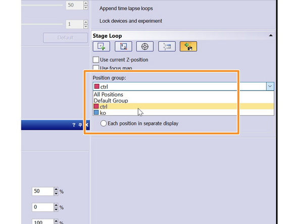 You can now select (bottom right) if you want to image all your defined positions or just a restricted group .