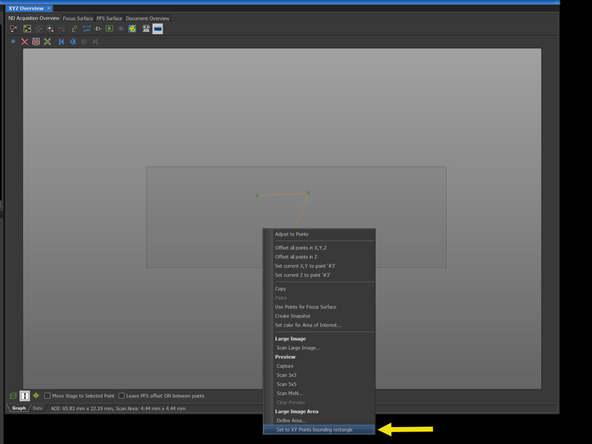A 2-3 point should be enough to define the area of a coverslip.