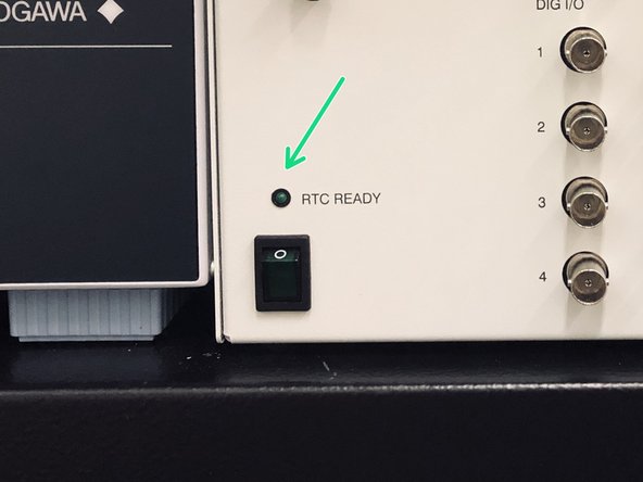Wait for the &quot;RTC READY&quot; light to turn green! It might take a couple of minutes.