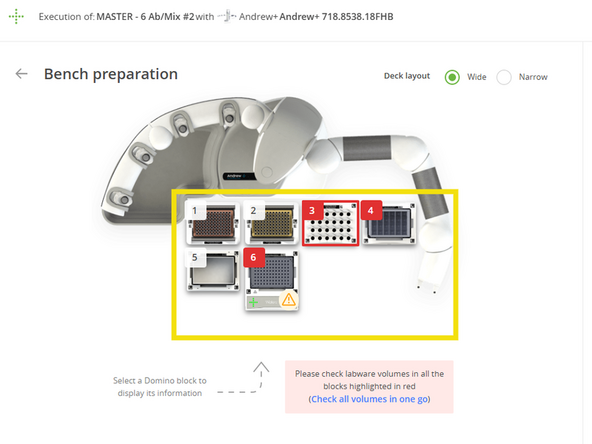 Deck Setup and Final Volume Check This is the final checkpoint before starting the automated run.