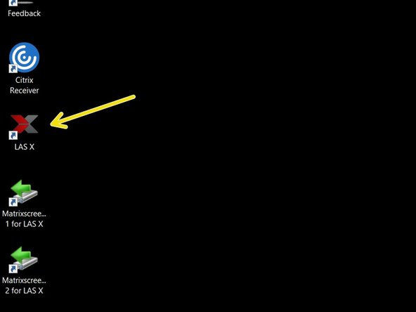 Start the &quot;LAS X&quot; software.  Select: