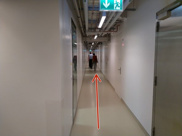 Proceed along the corridor to the room 'Microscopy 3 W.112'