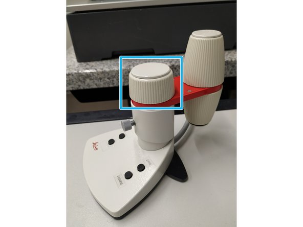 Choose an appropriate filter cube for your fluorophore.