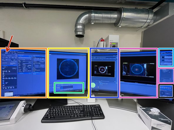 Identify the following sections in the &quot;Acquisition&quot; panel:
