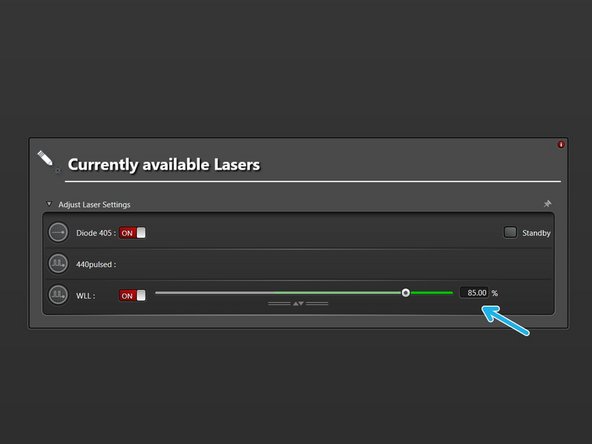 Select &quot;Laser Config&quot;.