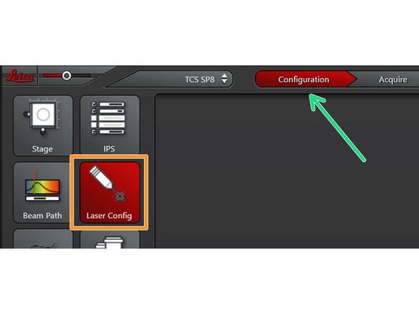 Navigate to the &quot;Configuration&quot; tab