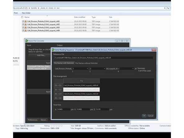 If the dimensions are not properly detected you can select your file and click on &quot;Settings&quot;.