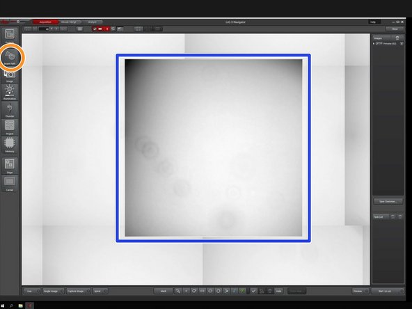Click on &quot;Spiral&quot; to start the scan.