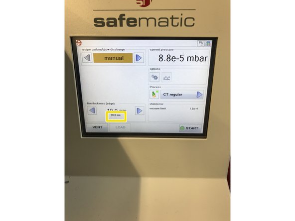 When the coating of the set value is reached, the device stops with the coating.