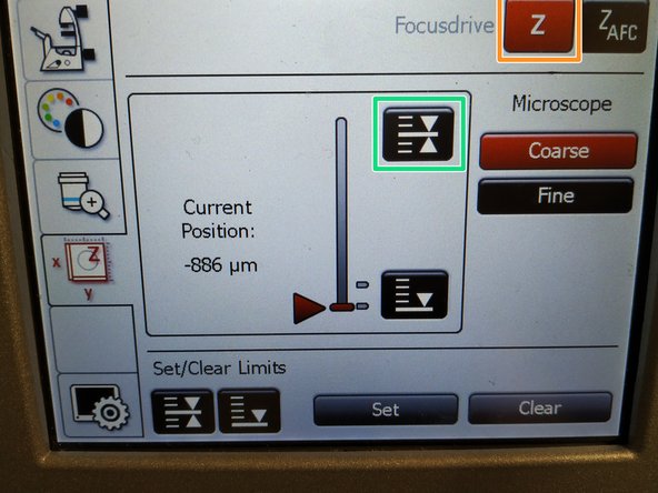 Depending on the objective different immersion media will be used. Apply either on the sample or directly to the objective.