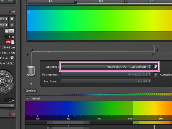 This is a mandatory step as it avoids possible collision of the objectives and stage during exchange of inserts and/or samples.