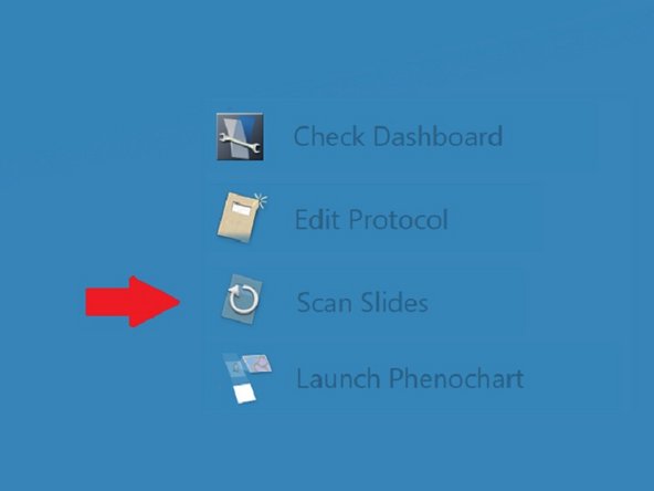 The slide ID may be also entered later during the setup process