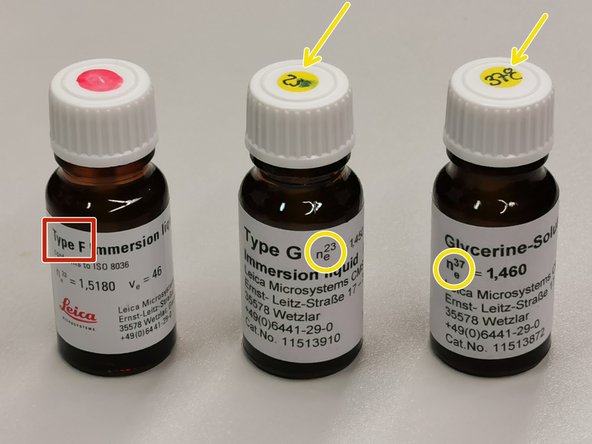 Remove your sample and select the objective of choice.