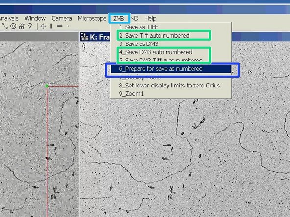 There is a way to automatize the naming and saving of acquired images.