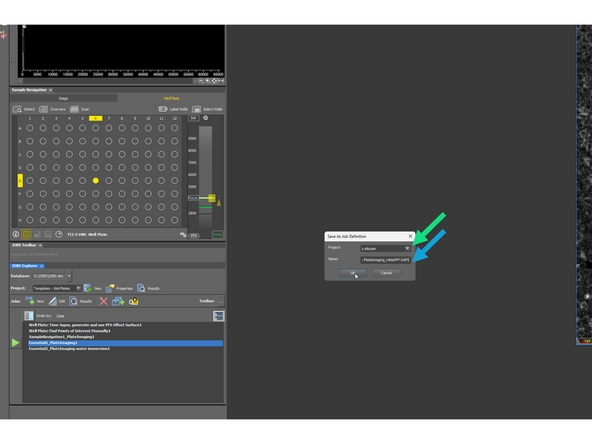 In JOB Explorer, create a project with your CORE credentials - e.g. z.mbuser
