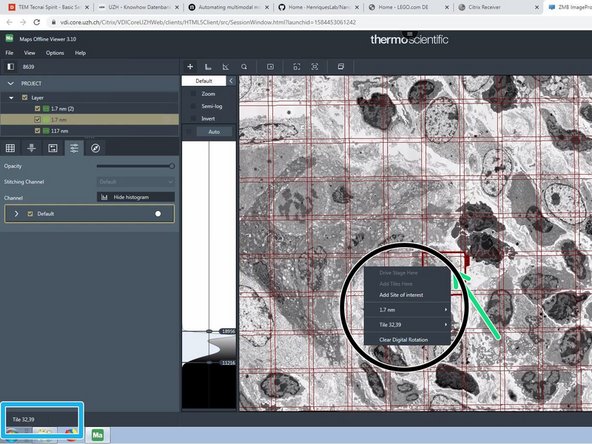 Click on a single tile in  a tileset.