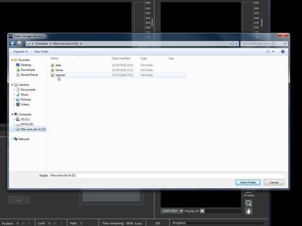 Here you can define the magnification changer.