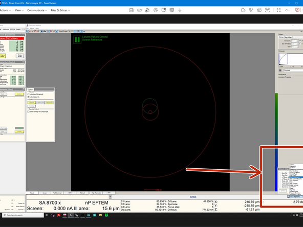 Go to 'Direct alignments' menu (bottom right) and select 'nP Beam tilt ppX'.