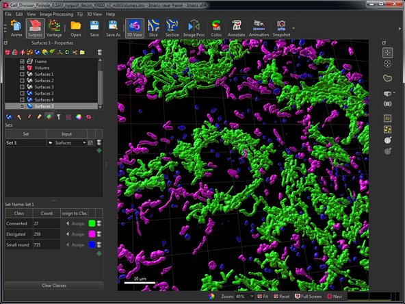 If you are happy with your trained classifier finish the wizard and all objects will be classified.