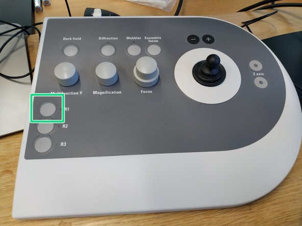 Drop the FluCam screen by pressing 'R1' button on the handpanel.